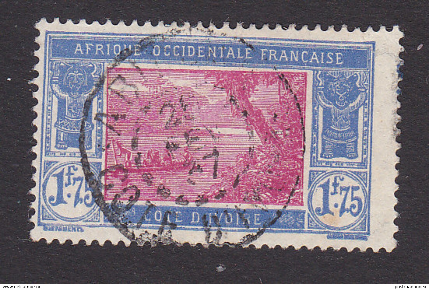 Ivory Coast, Scott #74, Used, River Scene, Issued 1913 - Used Stamps