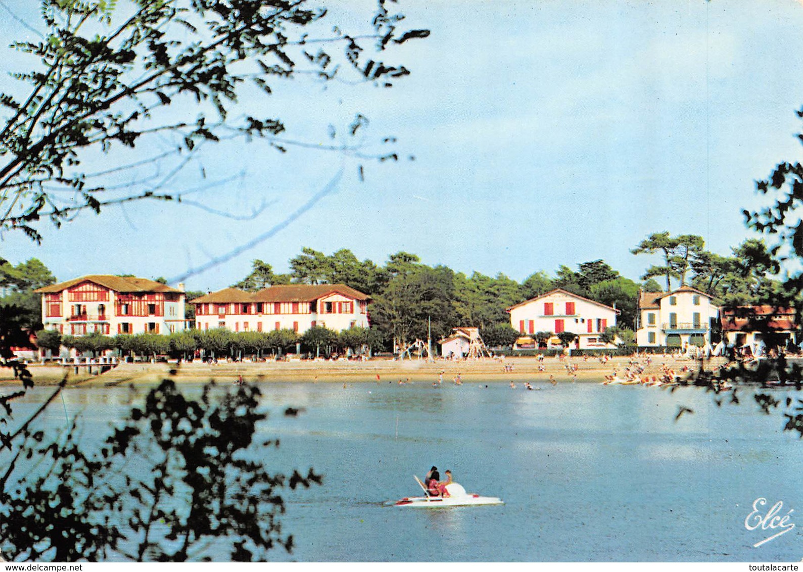 CPSM 40 HOSSEGOR LES BORDS DU LAC ET LES HOTELS   Grand Format 15 X 10,5 - Hossegor