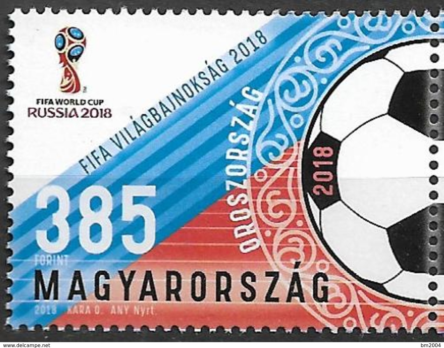 2018 Ungarn Mi. 5973 **MNH Fußball-Weltmeisterschaft, Russland. - Nuevos