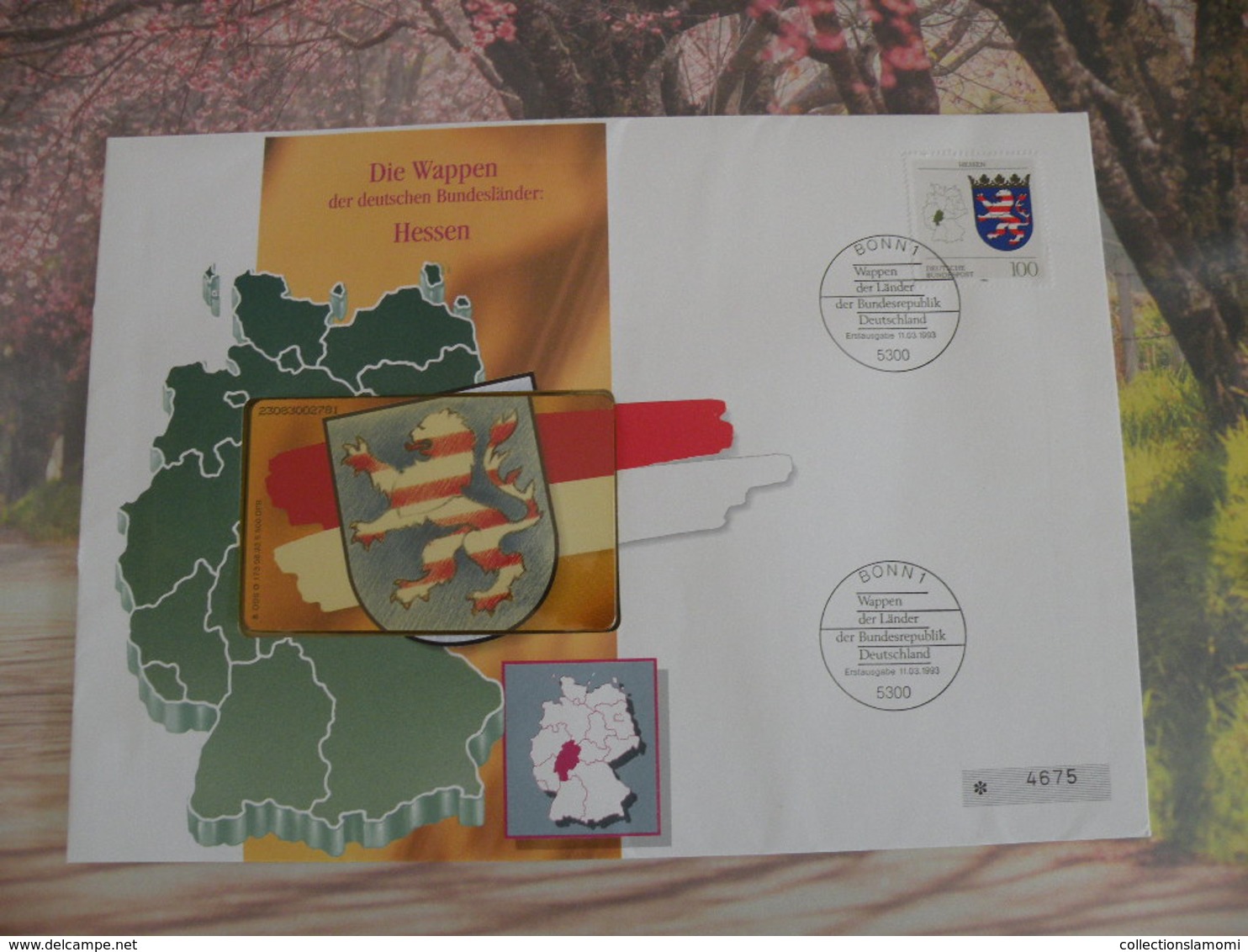 Télécartes Neuf FDC > Régionales Et Armoiries - Hessen - 11.3.1993 - FDC 1er Jour - R-Reeksen : Regionaal