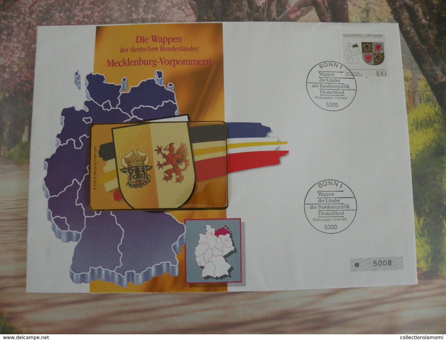 Télécartes Neuf FDC > Régionales Et Armoiries - Mecklenburg Vorpommern - 17.6.1993 - FDC 1er Jour - R-Series : Régionales