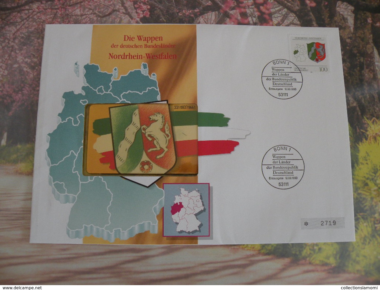 Télécartes Neuf FDC > Régionales Et Armoiries - Nordrhein Westfalen - 12.8.1993 - FDC 1er Jour - R-Reeksen : Regionaal