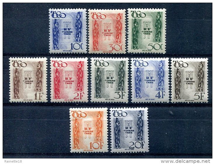 Togo                  Taxes  38/47  ** - Unused Stamps