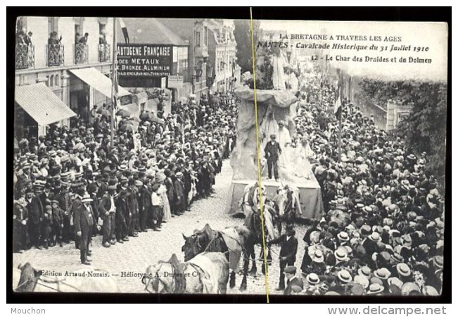 Nantes: Cavalcade Historique Du 31 Juillet 1910: Le Char Des Druides Et Du Dolmen - Nantes
