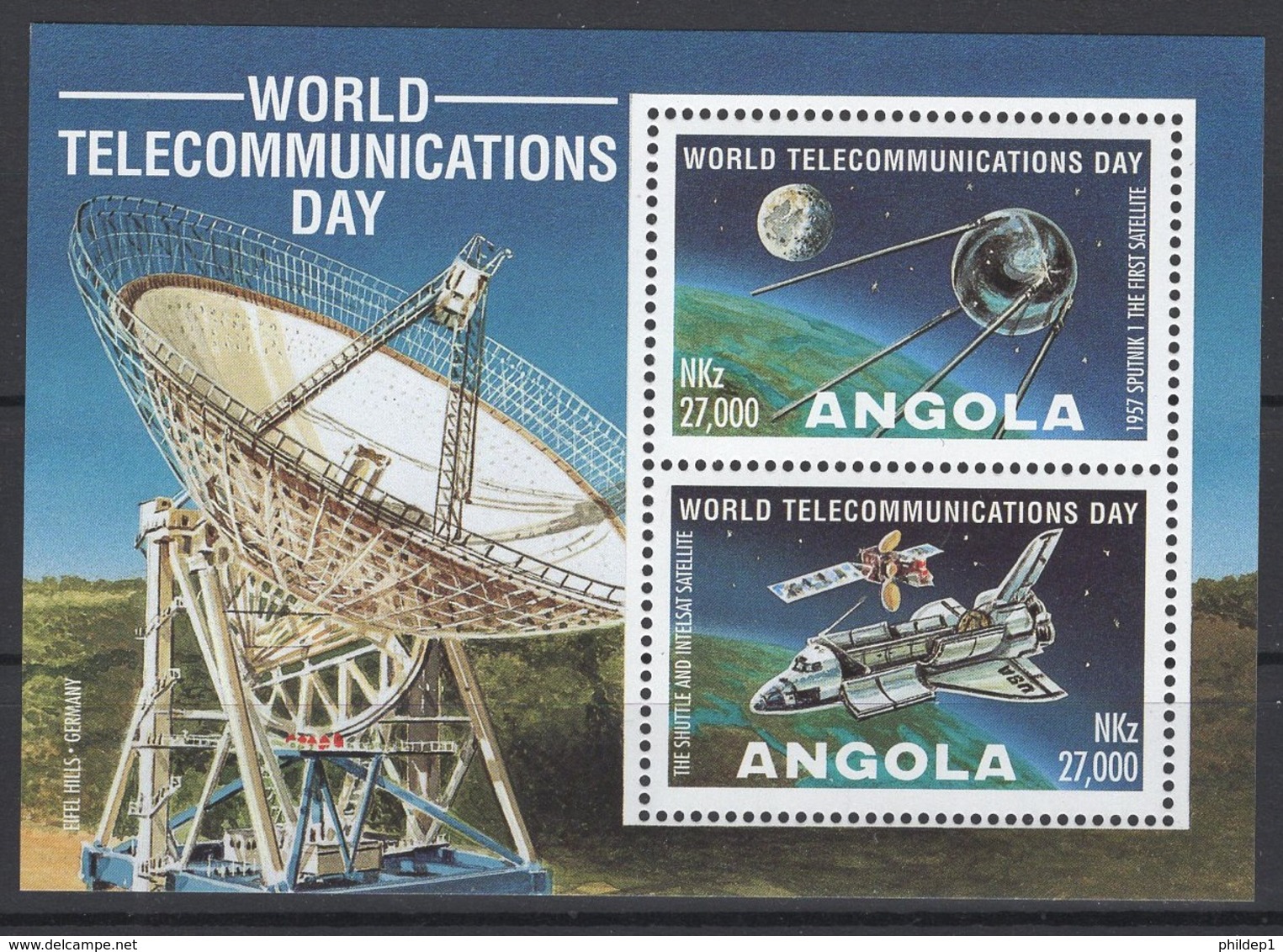 Angola. 1995. Y&T BL N° 18 **. Cote Stanley-Gibbon 2015 : 3,50 £ - Angola