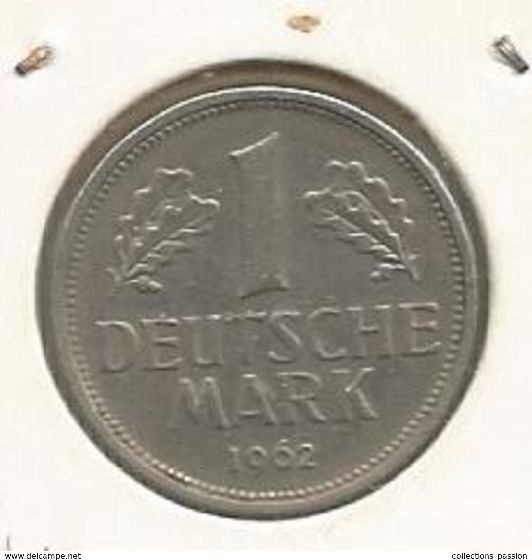 Monnaie, Allemagne ,1mark ,1962 F , Argent, 4 Scans - 1 Mark