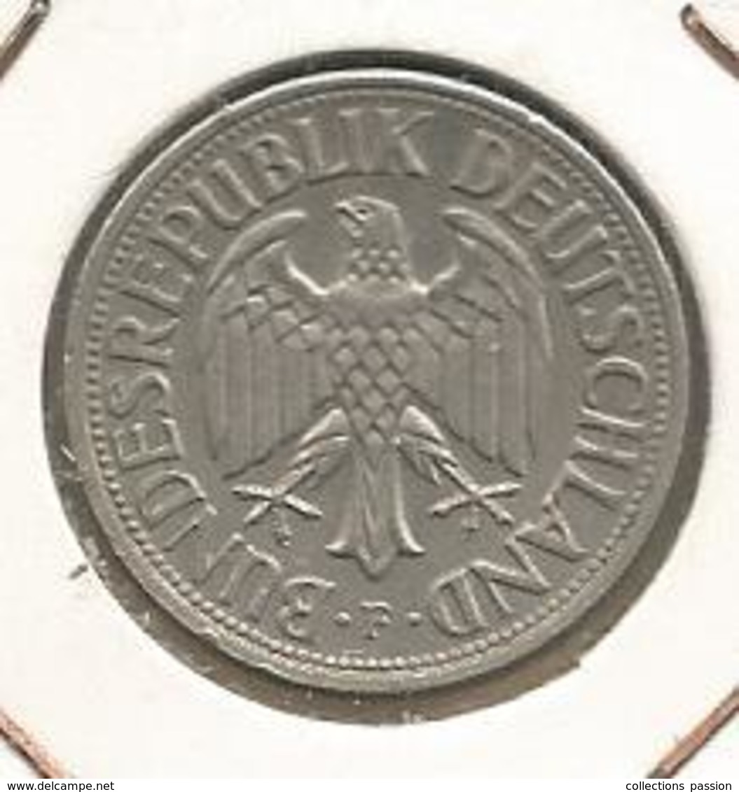 Monnaie, Allemagne ,1mark ,1962 F , Argent, 4 Scans - 1 Mark