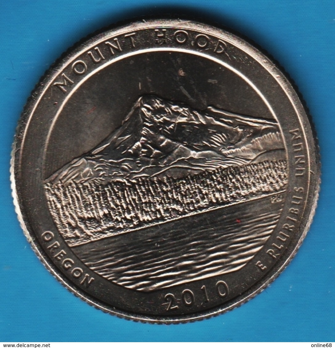 USA ¼ Dollar Washington Quarter 2010 P MOUNT HOOD OREGON - 2010-...: National Parks