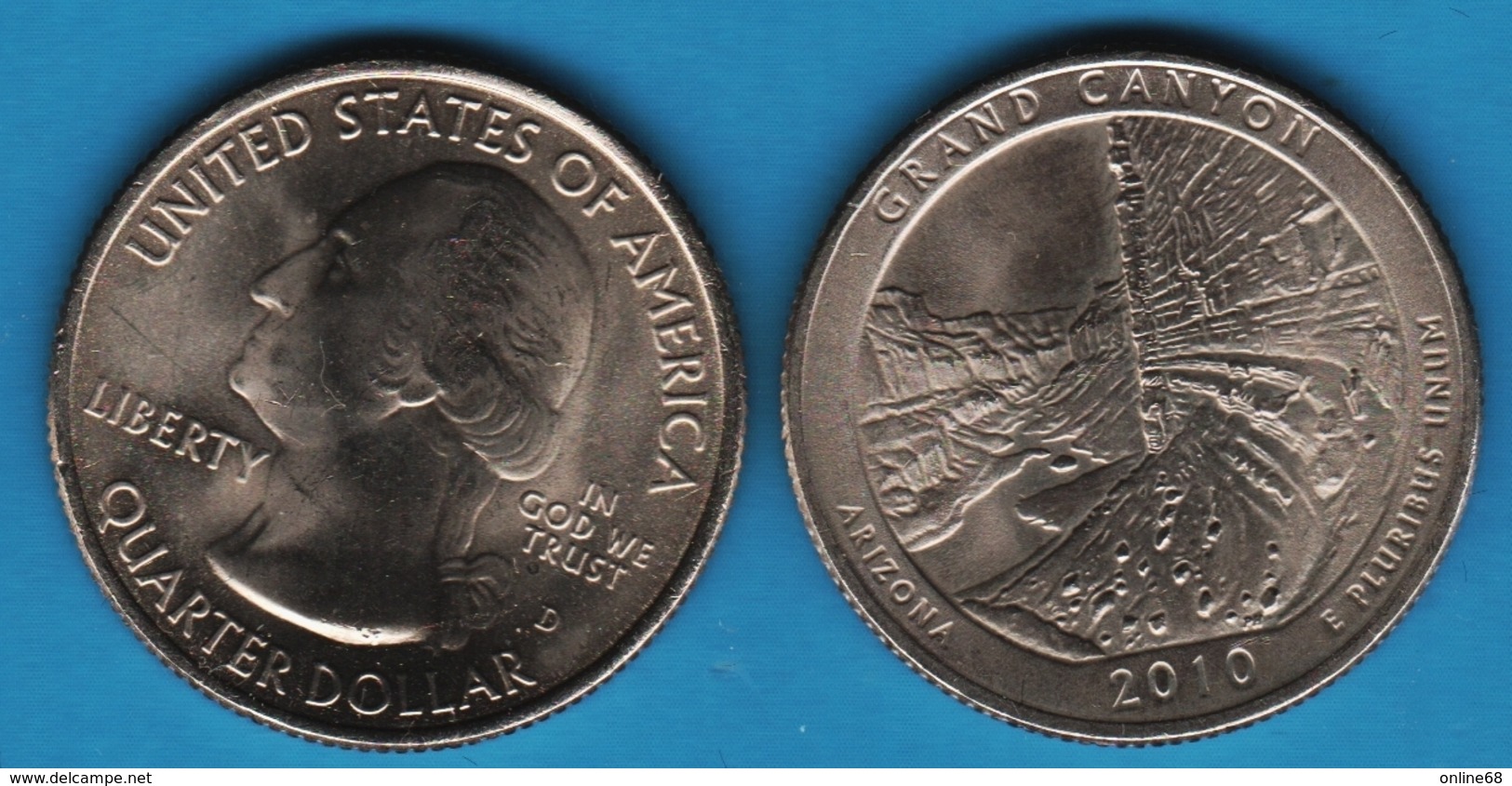 USA ¼ Dollar Washington Quarter 2010 D HOT SPRINGS ARKANSAS - 2010-...: National Parks