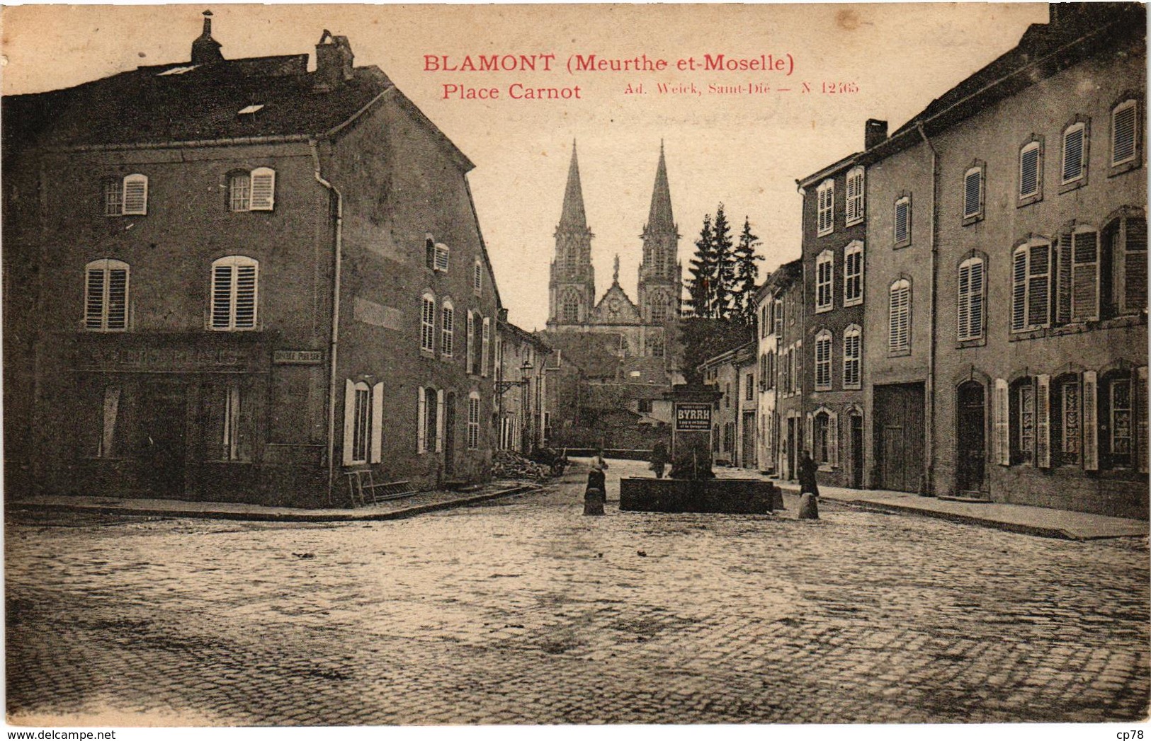 BLAMONT (54) La Place Carnot - Belle Carte - Blamont