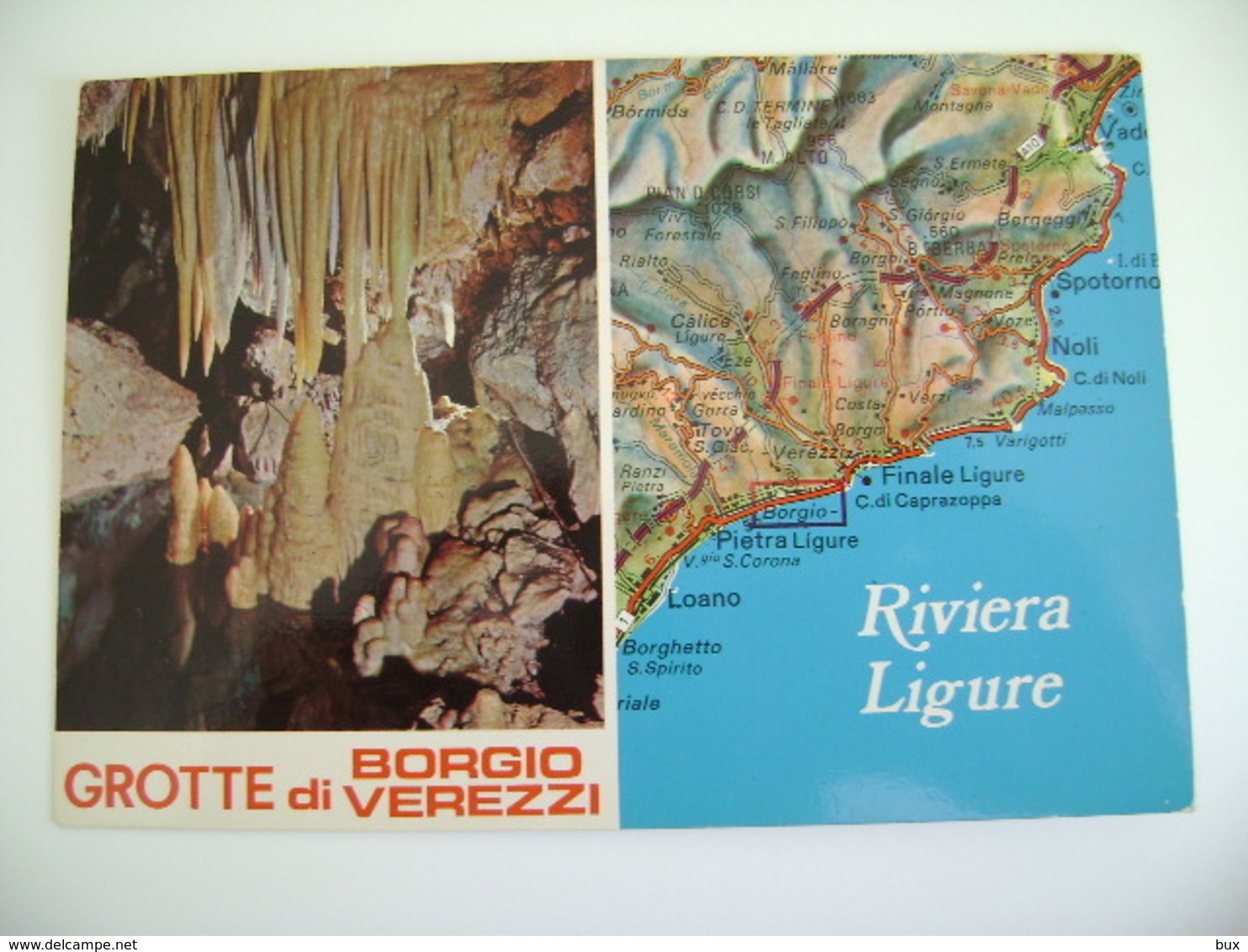 BORGIO VEREZZI    SAVONA LIGURIA     Carte Geographique   CARTINA GEOGRAFICA   MAPPA MAPS   VIAGGIATA - Carte Geografiche