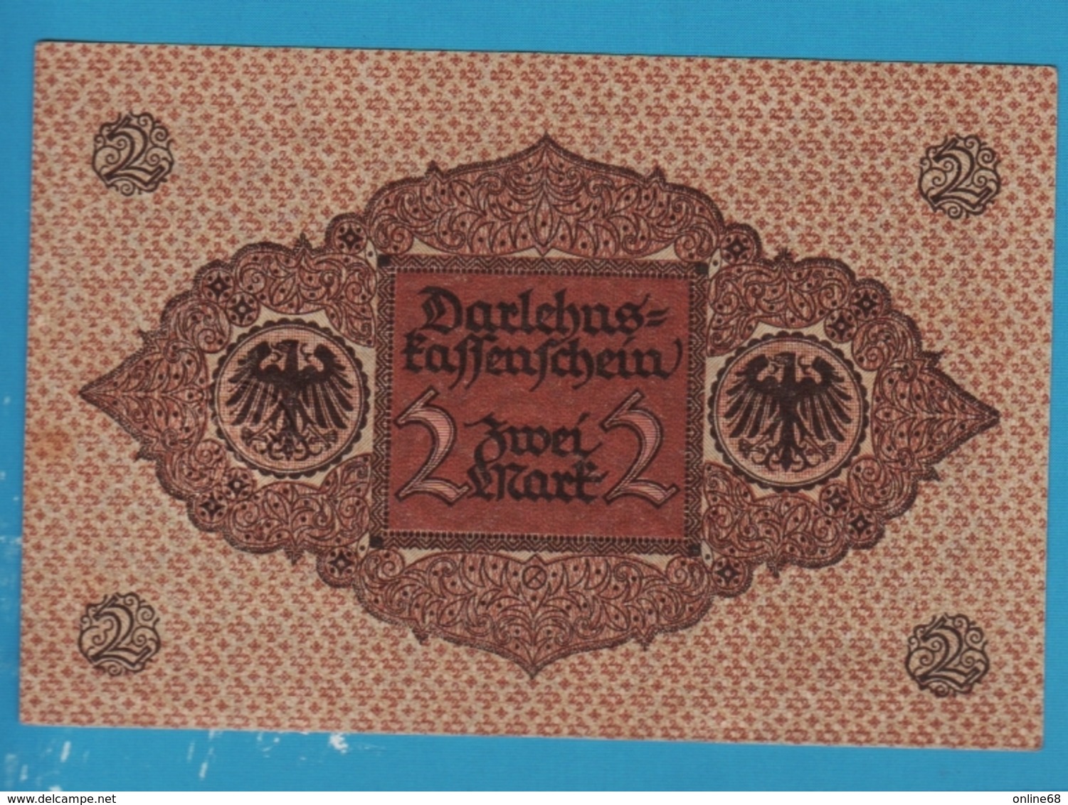 DEUTSCHES REICH 2 MARK 01.03.1920 SERIE 173.492320 P# 60 DARLEHENSKASSENSCHEIN - Imperial Debt Administration