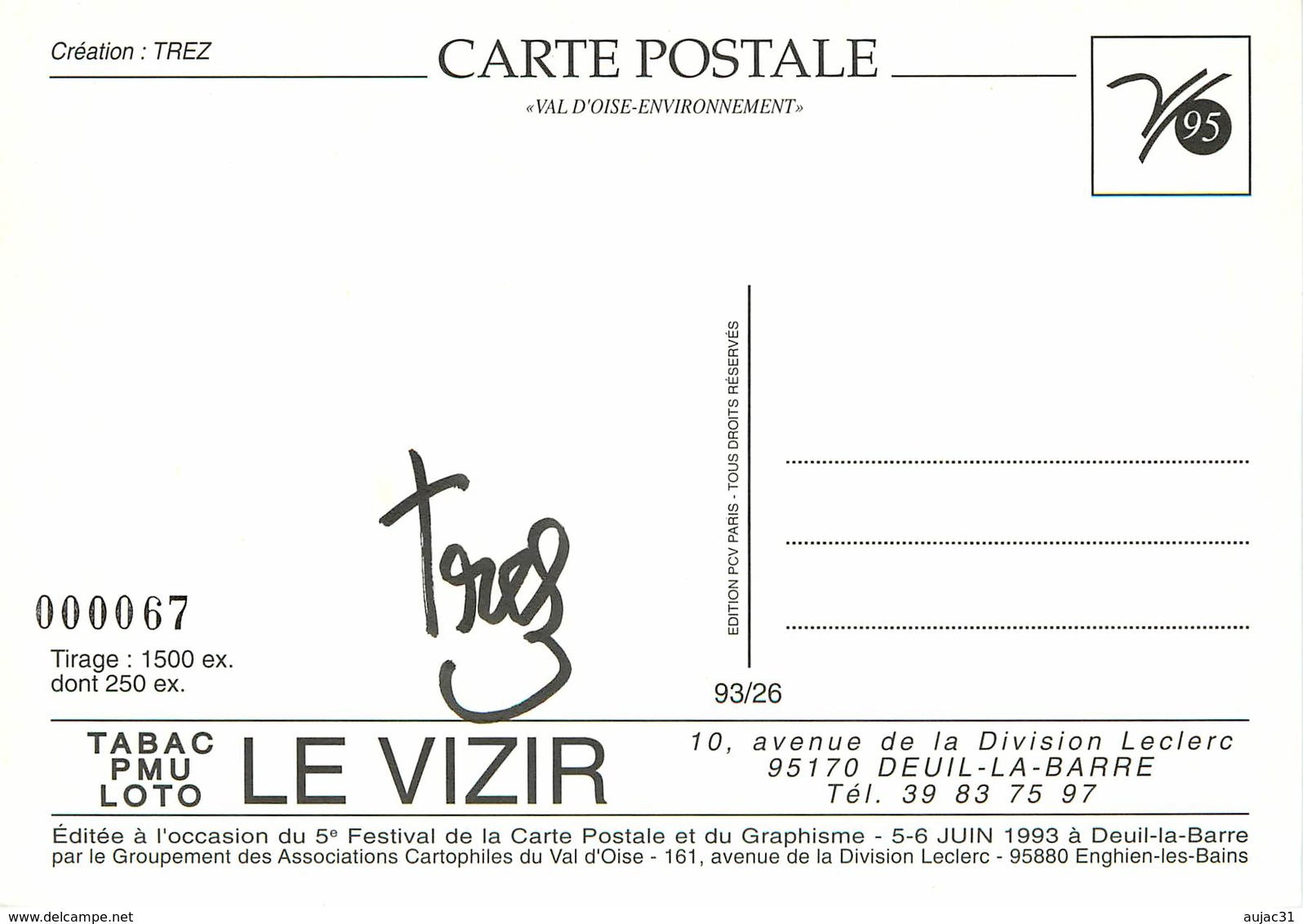 Illustrateurs - Illustrateur Trez - Enghien Les Bains - Autographe - Signature - Trez