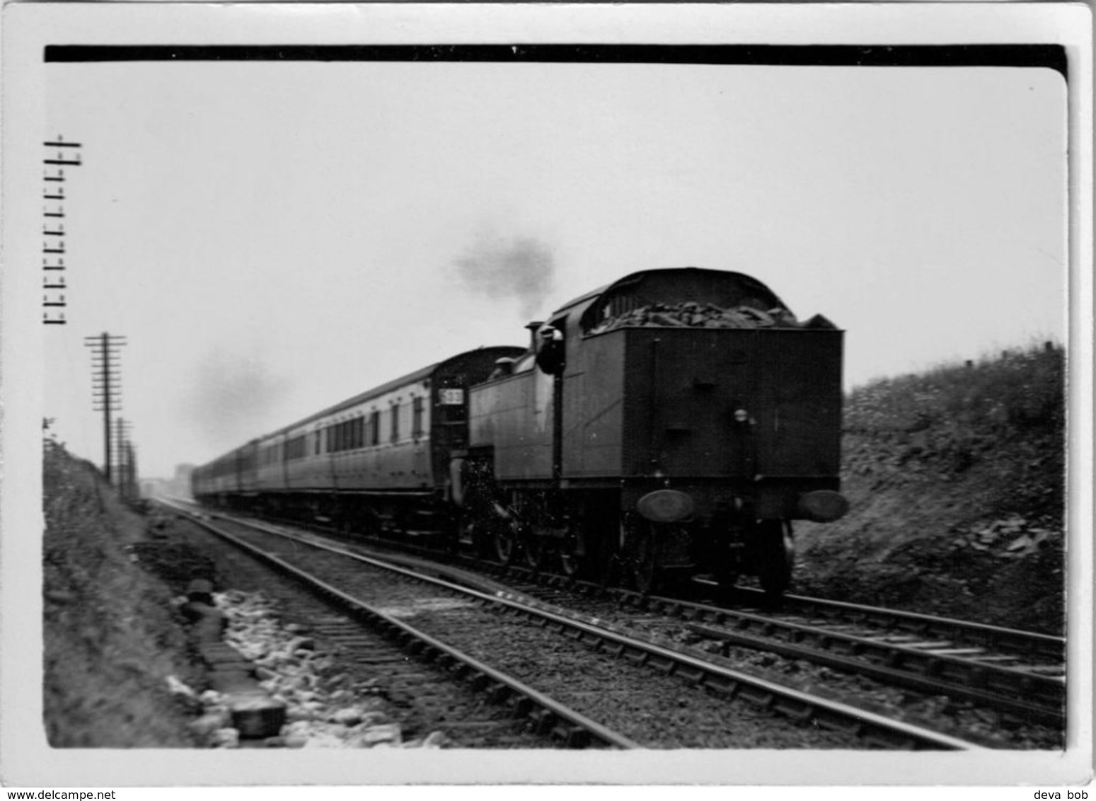 Railway Photo LMS 4P 2393 Fowler 2-6-4T Tank Loco - Trains