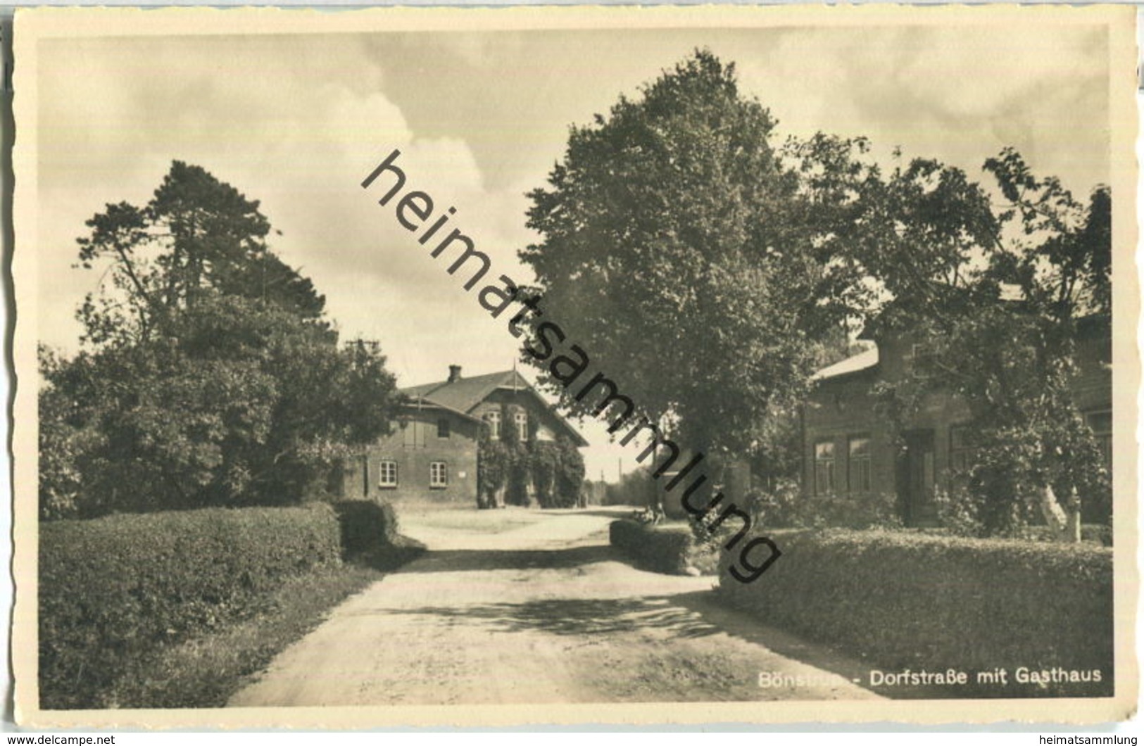 Bönstrup - Dorfstraße - Foto-Ansichtskarte - Verlag Foto-Remmer Langballig - Serie Das Schöne Angeln - Glücksburg