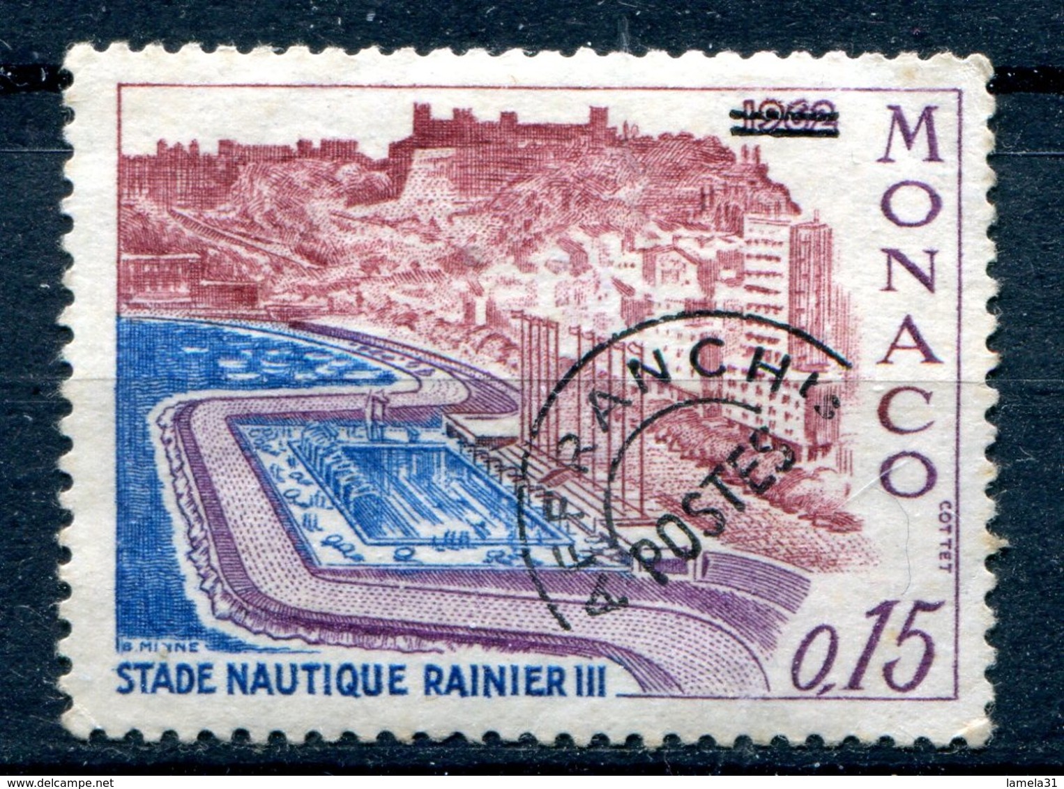 MONACO  LOT DE 3 TIMBRES OBLITERE Dont 1 Préoblitéré - Autres & Non Classés