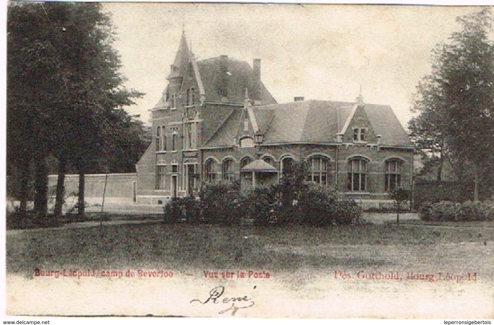 CPA - Leopoldsburg - Bourg-Léopold - Camp De Beverloo -Vue Sur La Poste - - Leopoldsburg (Camp De Beverloo)