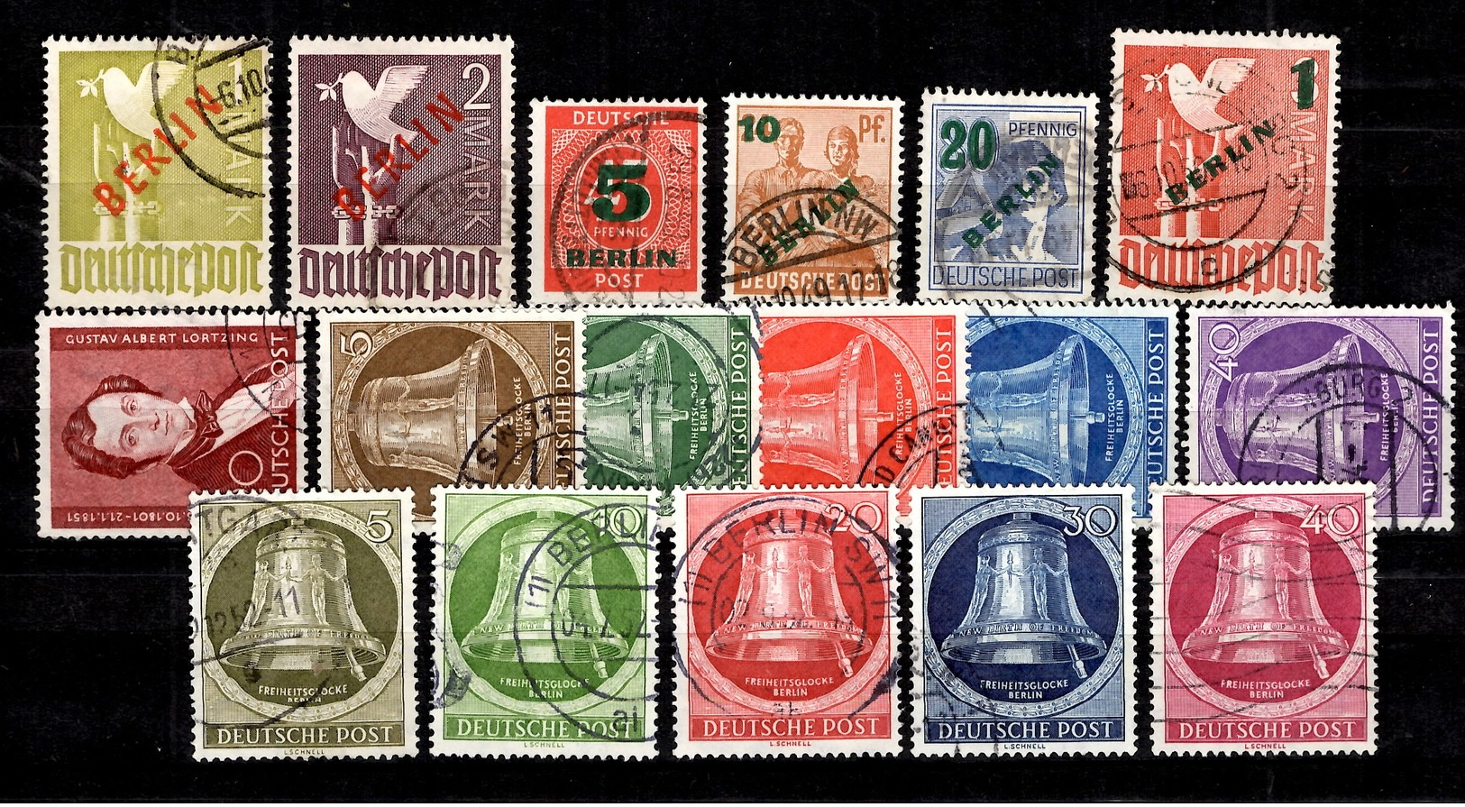 Berlin Belle Petite Collection De Bonnes Valeurs Oblitérées 1948/1953. Forte Cote. B/TB - Gebraucht