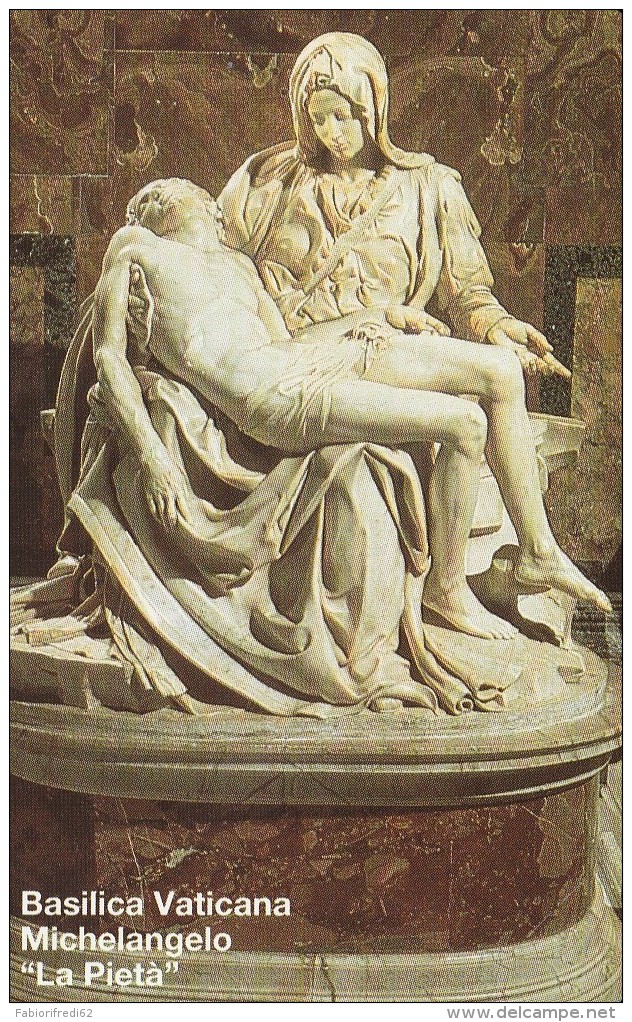 SCHEDA TELEFONICA NUOVA VATICANO SCV19 MICHELANGELO LA PIETA - Vaticano