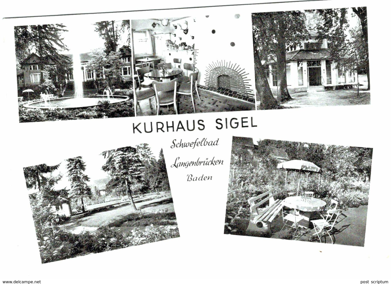 Allemagne - Bad Schoenborn Langebrücken - Schwefelbad Kurhaus Sigel - Bad Schoenborn