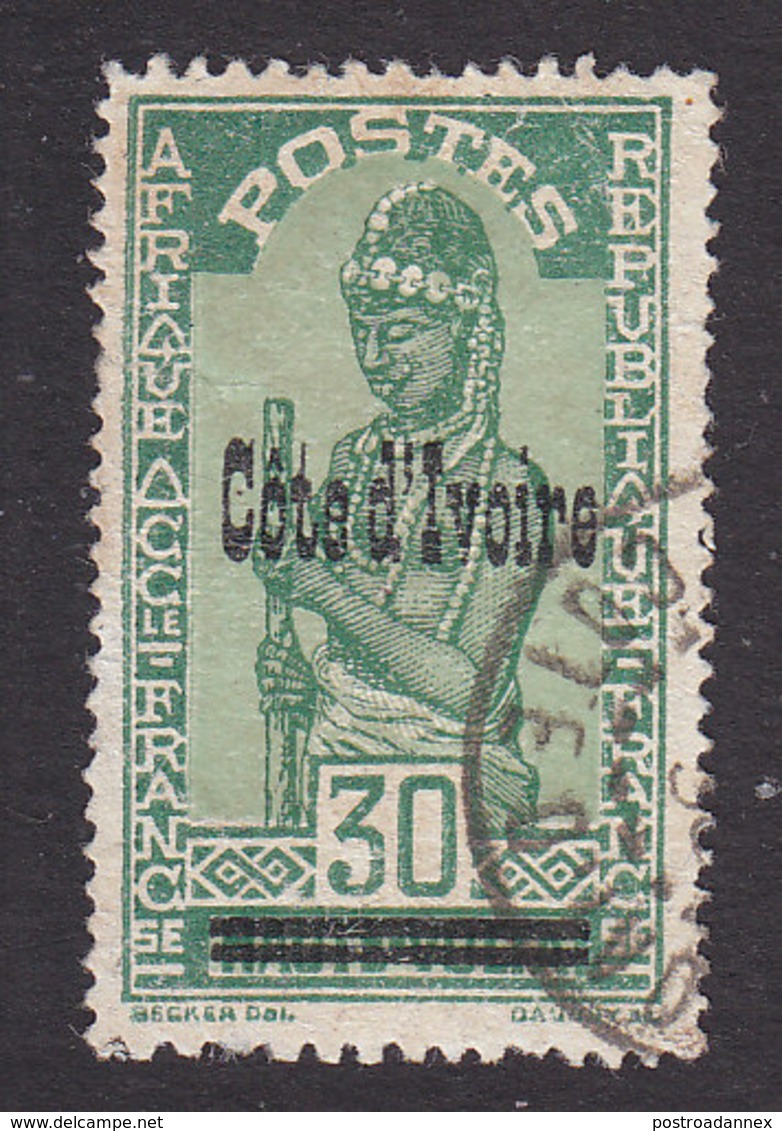Ivory Coast, Scott #103, Used, Stamps Of Upper Volta Overprinted, Issued 1933 - Oblitérés