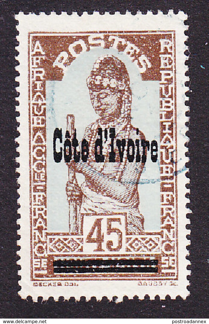 Ivory Coast, Scott #104, Used, Stamps Of Upper Volta Overprinted, Issued 1933 - Gebruikt