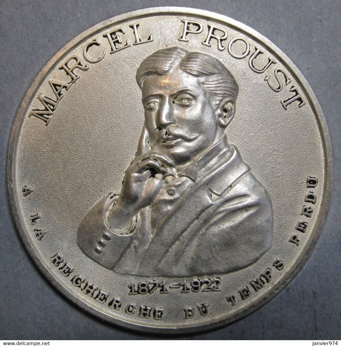 Médaille Marcel Proust 1871 1922 , A La Recherche Du Temps Perdu  Par G.L.M. - Unclassified