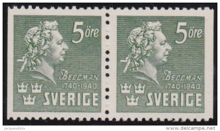 Sweden    .      Facit   .     324  BB          .       **   .    MNH    .   /   .  Postfris - Ongebruikt