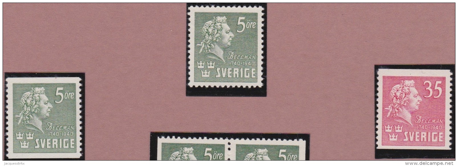 Sweden    .      Facit   .     324/325  A + C       .       **   .    MNH    .   /   .  Postfris - Ongebruikt