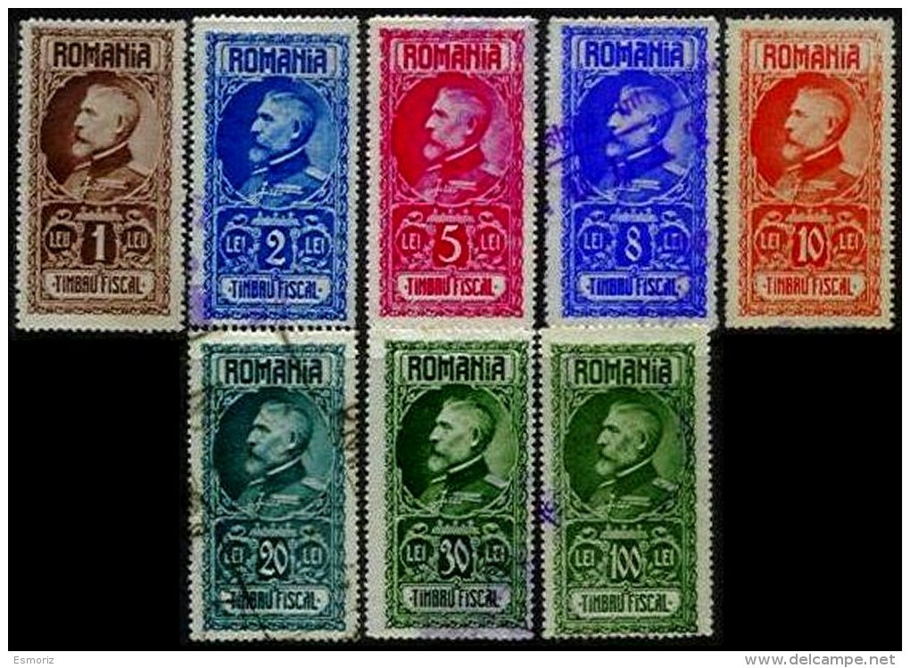 ROMANIA, Stamp Duty, */o M/U, F/VF - Revenue Stamps