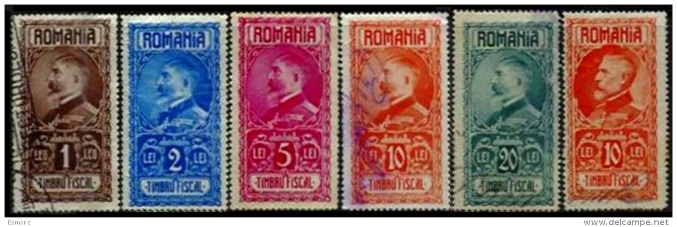 ROMANIA, Stamp Duty, */o M/U, F/VF - Revenue Stamps