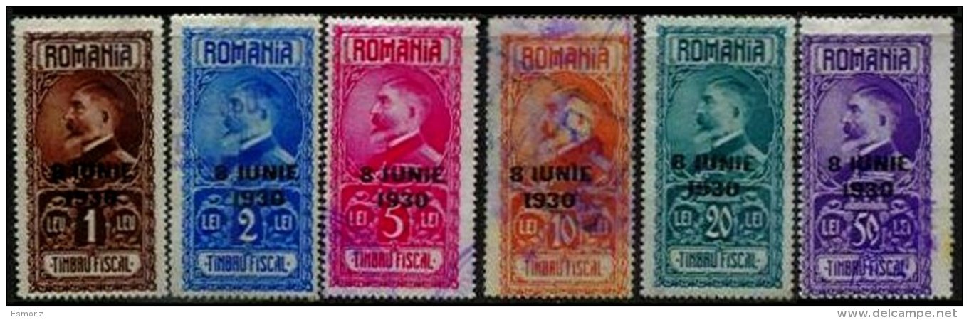 ROMANIA, Stamp Duty, */o M/U, F/VF - Fiscaux