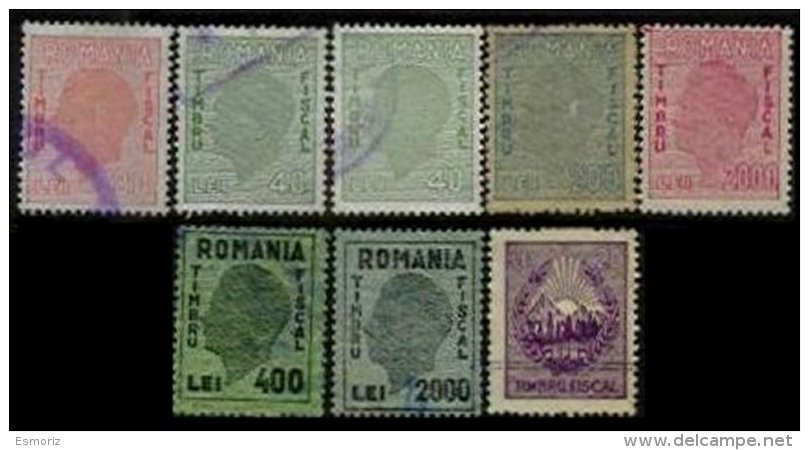 ROMANIA, Stamp Duty, */o M/U, F/VF - Fiscale Zegels