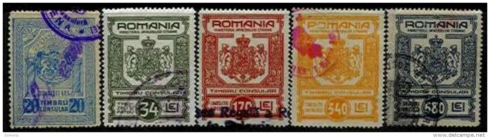 ROMANIA, Consulars, Used, F/VF - Fiscaux