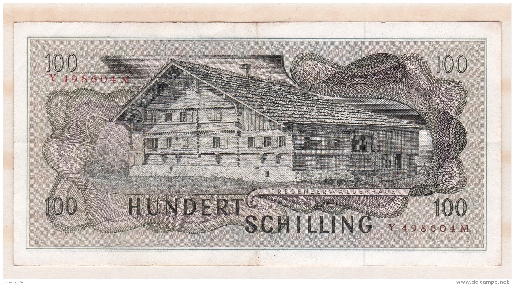 Autriche 100 Schilling  2 1 1969 - Autriche