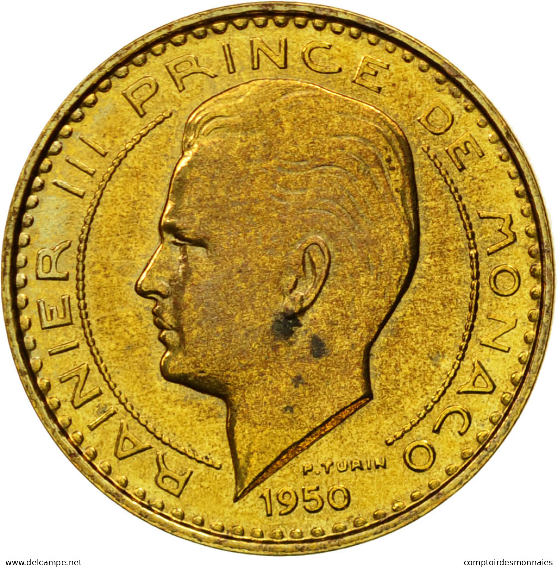 Monnaie, Monaco, Rainier III, 10 Francs, 1950, Paris, ESSAI, SUP+ - 1949-1956 Franchi Antichi