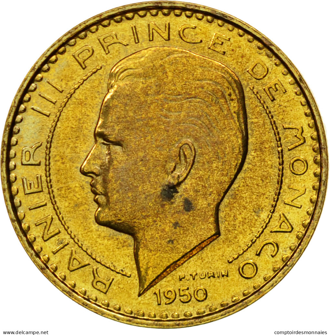 Monnaie, Monaco, Rainier III, 10 Francs, 1950, Paris, ESSAI, SUP+ - 1949-1956 Francos Antiguos