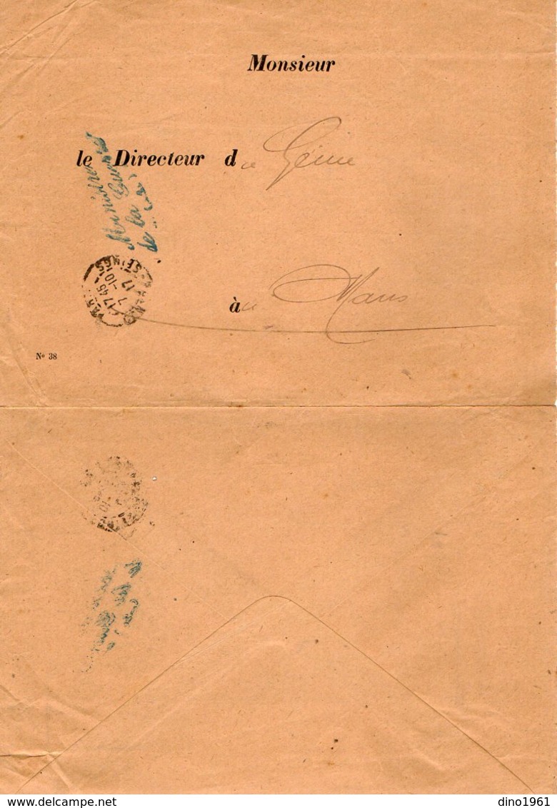 VP12.947 - MILITARIA - LE MANS 1917 - Mr MEMINI Du Génie Militaire - Solution Du Problème - L'âge De Mme X...... - Documents