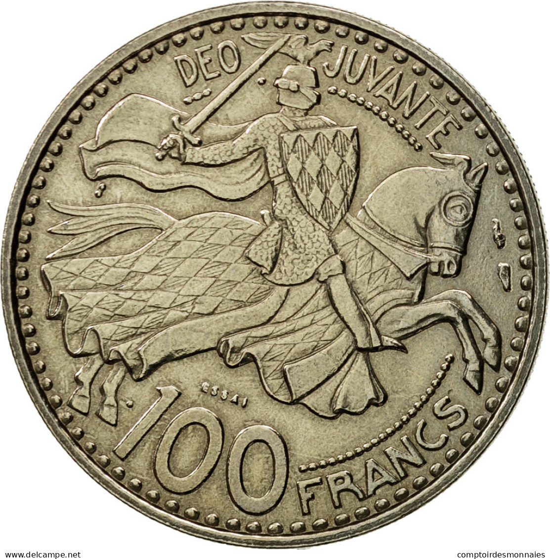 Monnaie, Monaco, Rainier III, 100 Francs, 1950, Paris, ESSAI, SPL, Cupronickel - 1949-1956 Old Francs