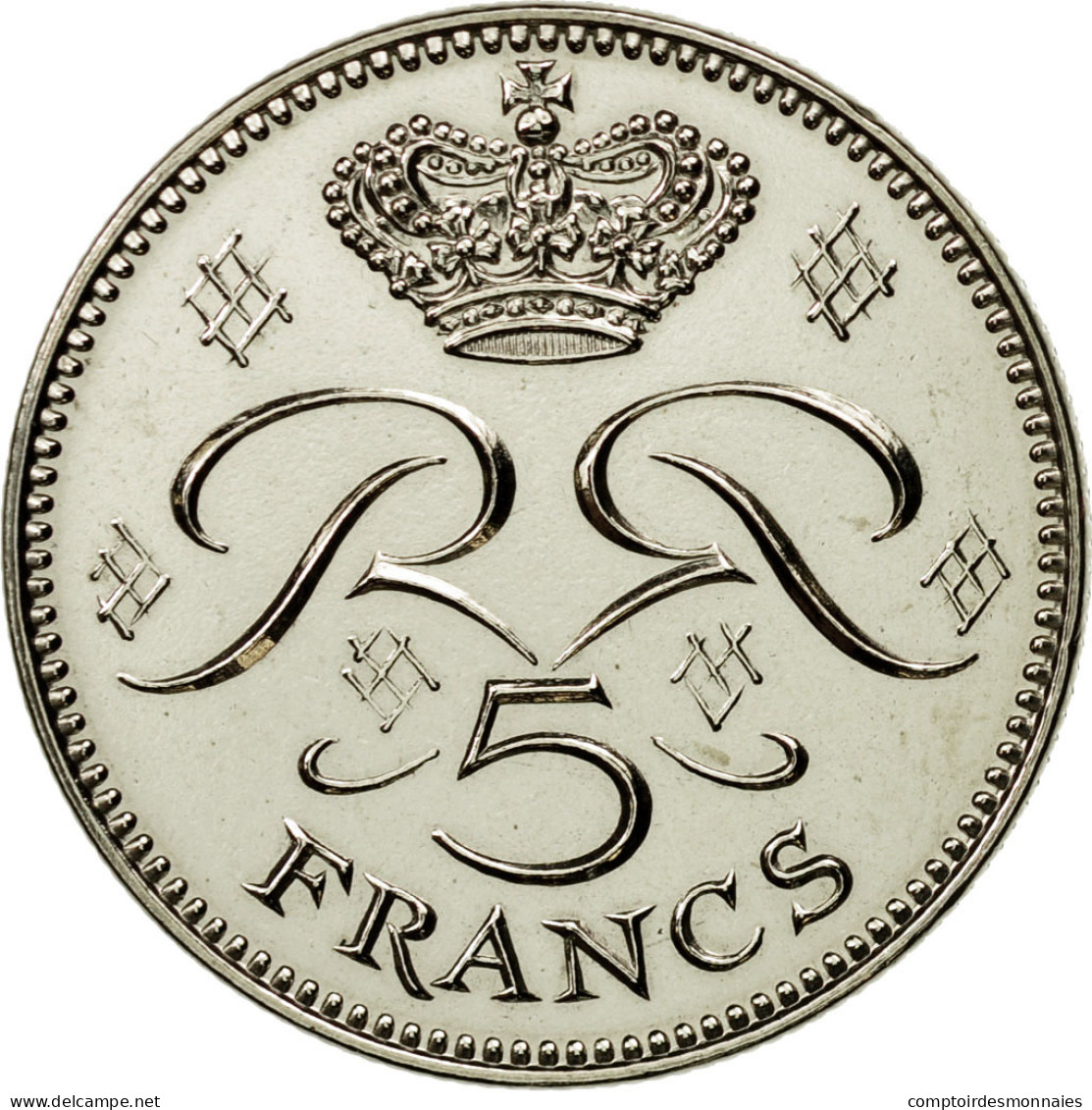 Monnaie, Monaco, Rainier III, 5 Francs, 1971, Paris, ESSAI, FDC, Copper-nickel - 1960-2001 Nouveaux Francs