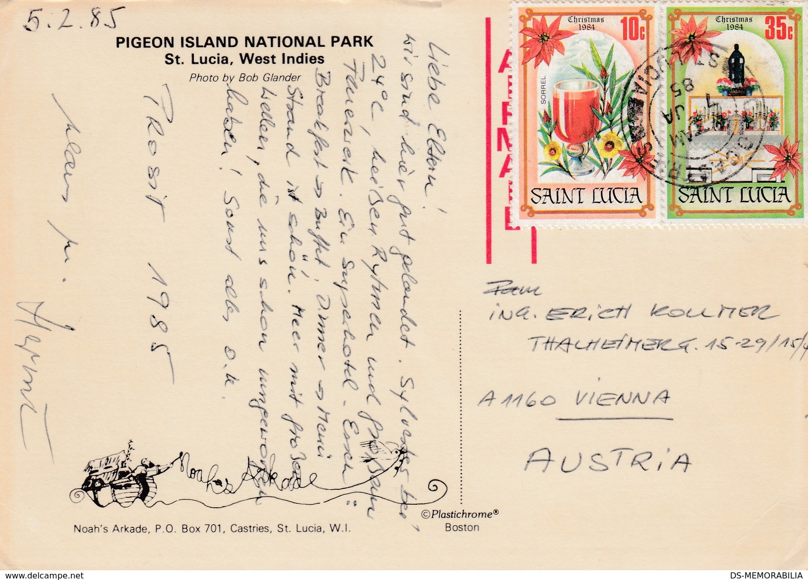 Santa Lucia - Pigeon Island National Prk 1985 Nice Stamps - Sainte-Lucie