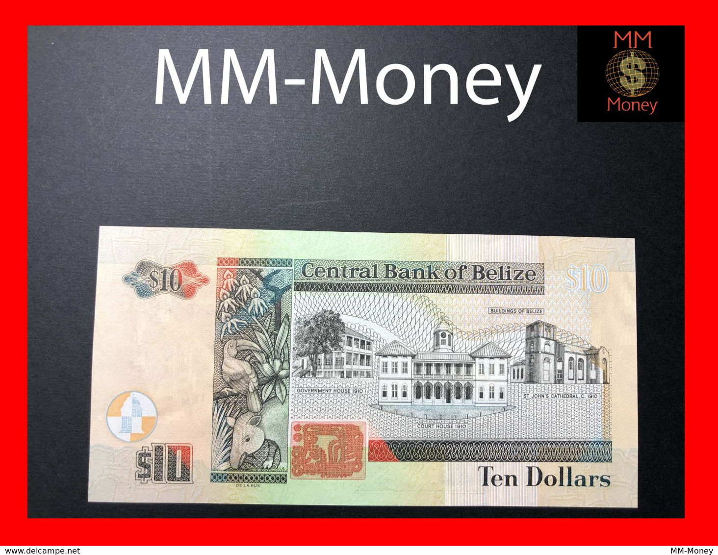 BELIZE 10 $   1.11.2011  P. 68 D  UNC - Belice