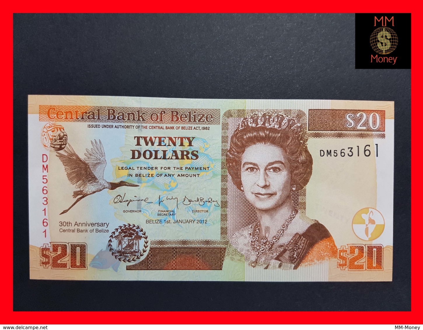 BELIZE 20 $   1.1.2012  P. 72  *COMMEMORATIVE*  UNC - Belize