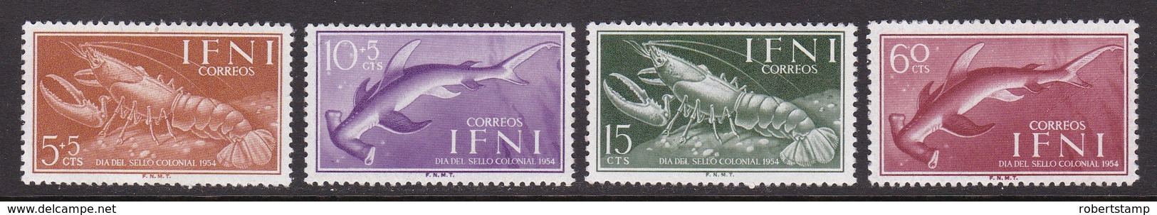 IFNI 1954 - Serie Nueva Sin Fijasellos Edifil Nº 118/121 - MNH - Ifni