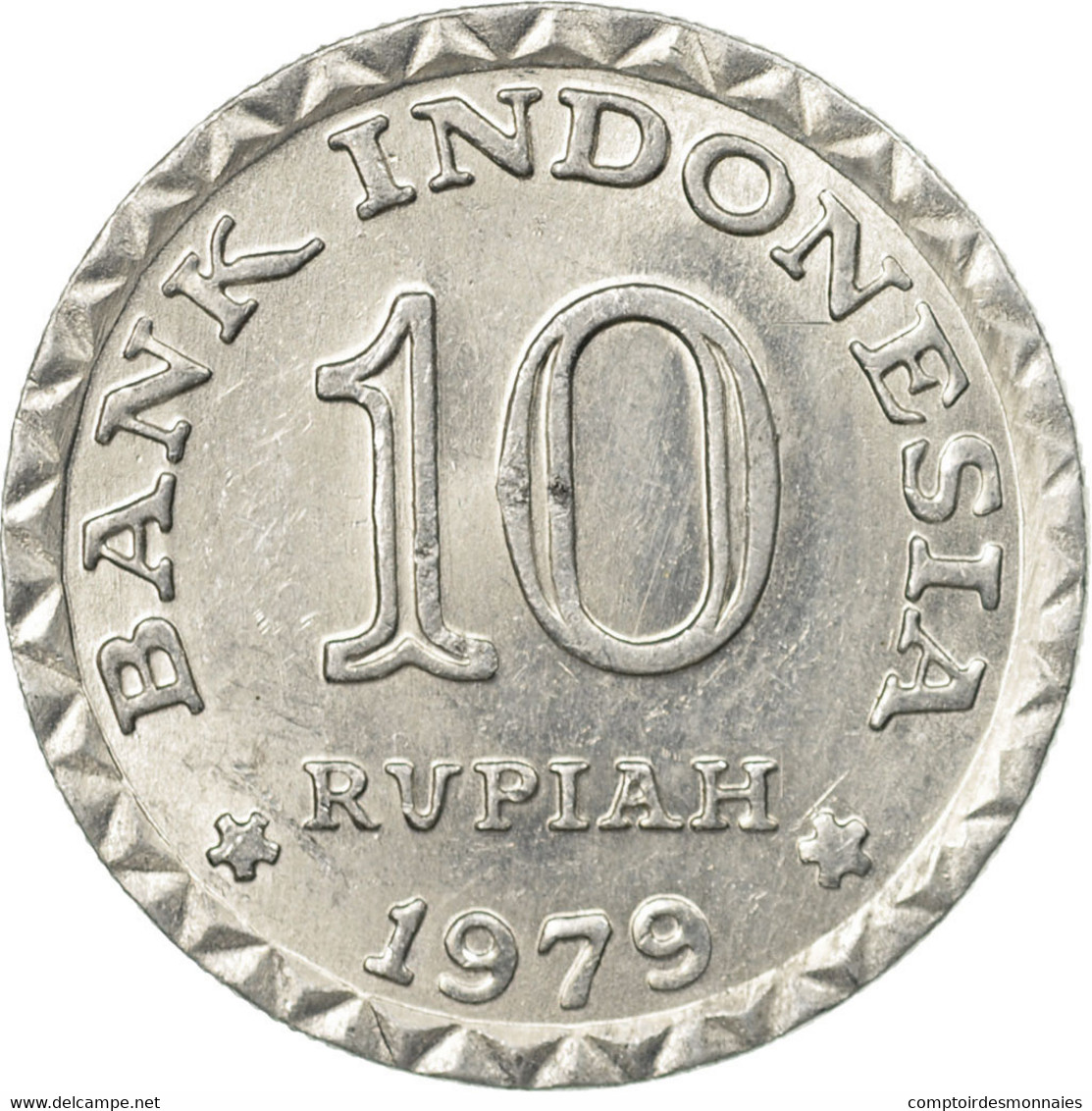 Monnaie, Indonésie, 10 Rupiah, 1979, TTB, Aluminium, KM:44 - Indonésie