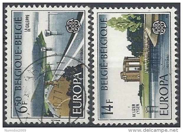 1977 BELGIO USATO EUROPA - 1977