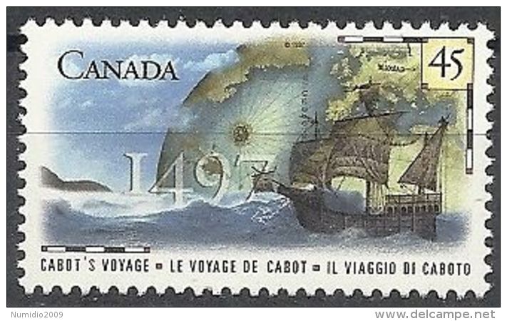 1996 CANADA CONGIUNTA ITALIA CABOTO MNH ** - 4 - Emissioni Congiunte