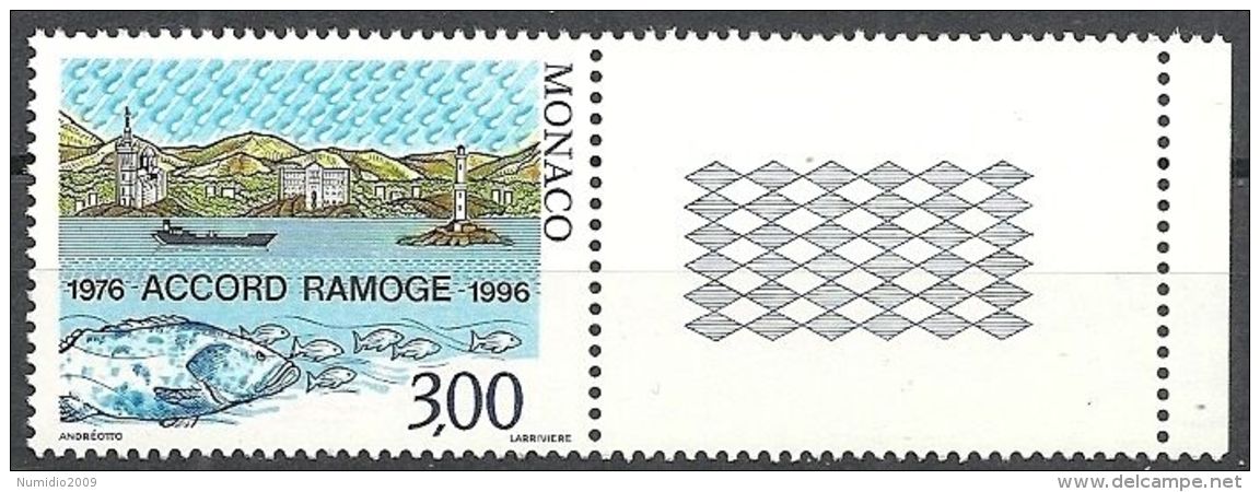 1996 MONACO CONGIUNTA ITALIA RAMOGE MNH ** - Emissioni Congiunte