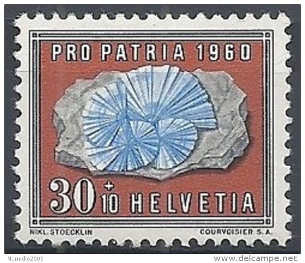 1960 SVIZZERA PRO PATRIA 30 CENT MNH ** - SZ163 - Nuovi