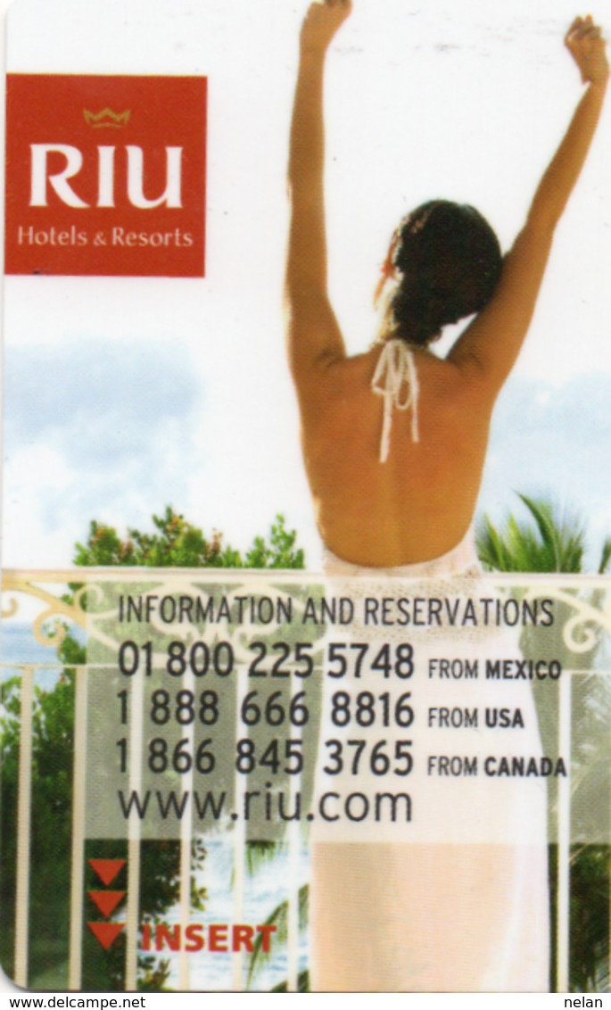 HOTEL-ROOM KEY CARD-RIU HOTELS&RESORT-GRAN CANARIA-SPAGNA - Chiavi Elettroniche Di Alberghi